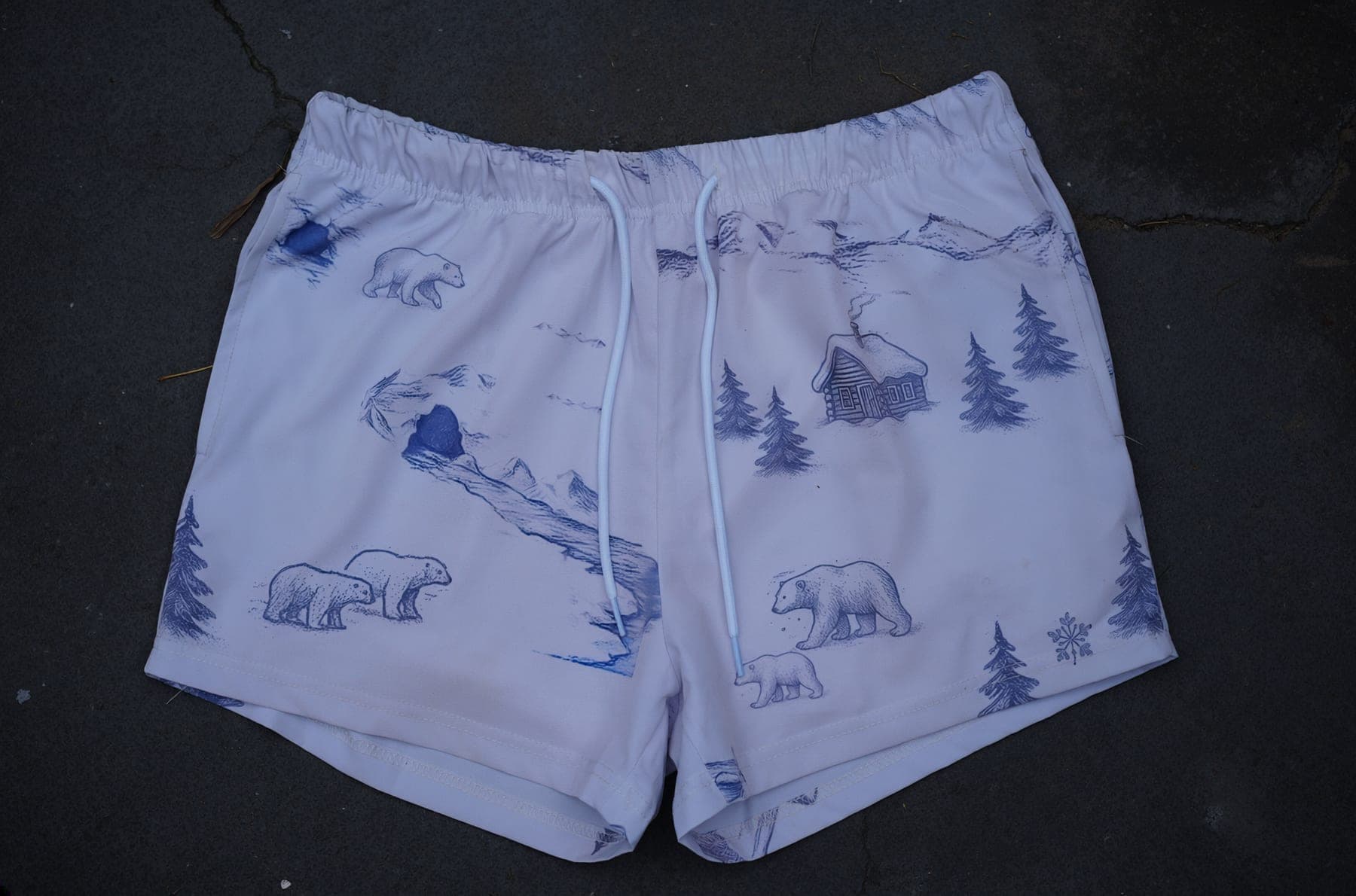 Polar Bear Print Swim Shorts