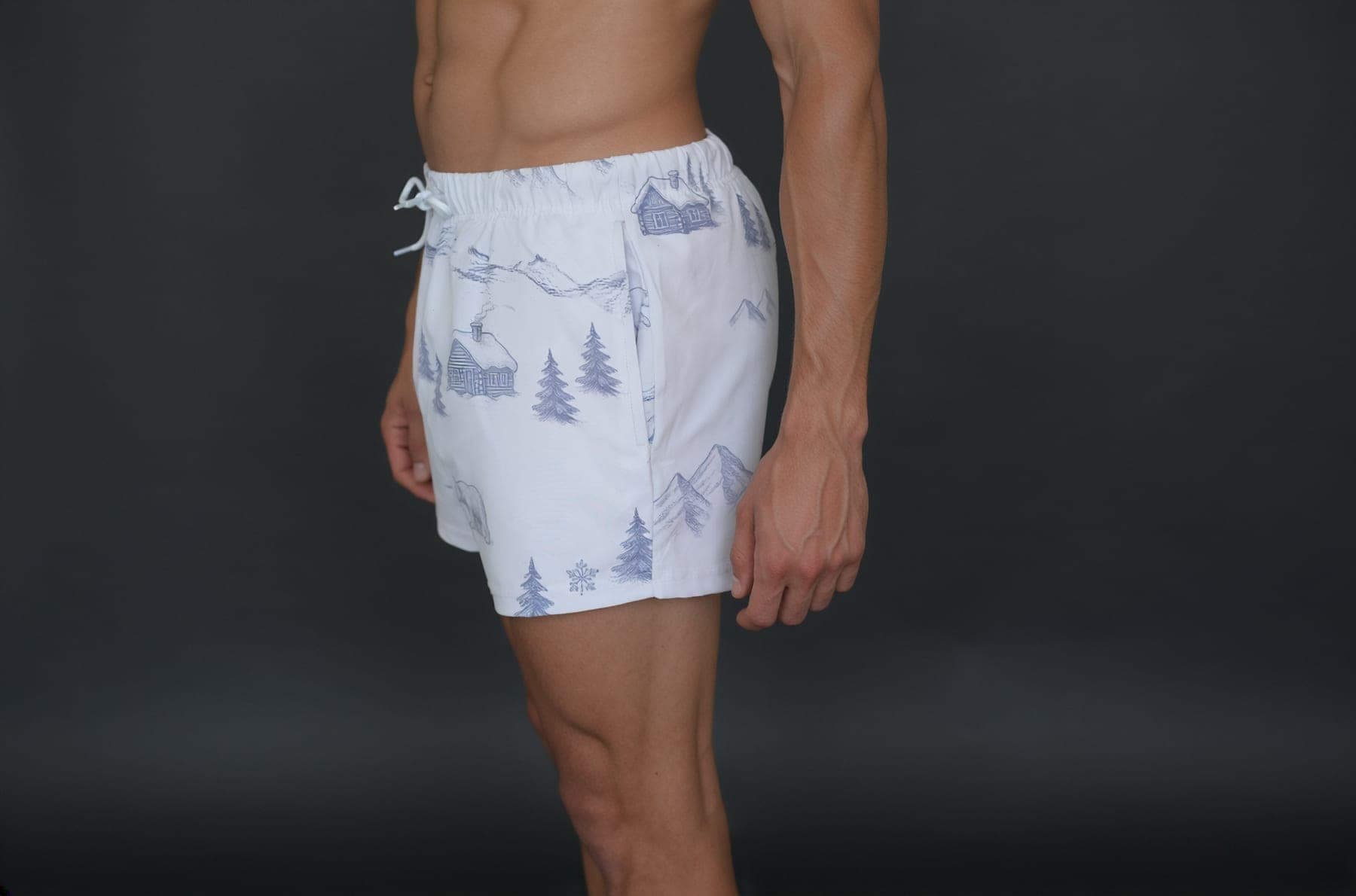 Polar Bear Print Swim Shorts